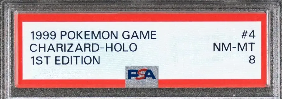 PSA 8 label
